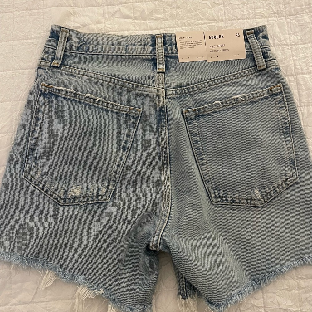 Agolde Riley Denim Shorts - Size 25 - Never Worn